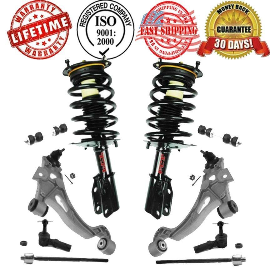 Front Struts Lower Control Arms Tie Rods & Links fits 00-05 Cadillac Deville