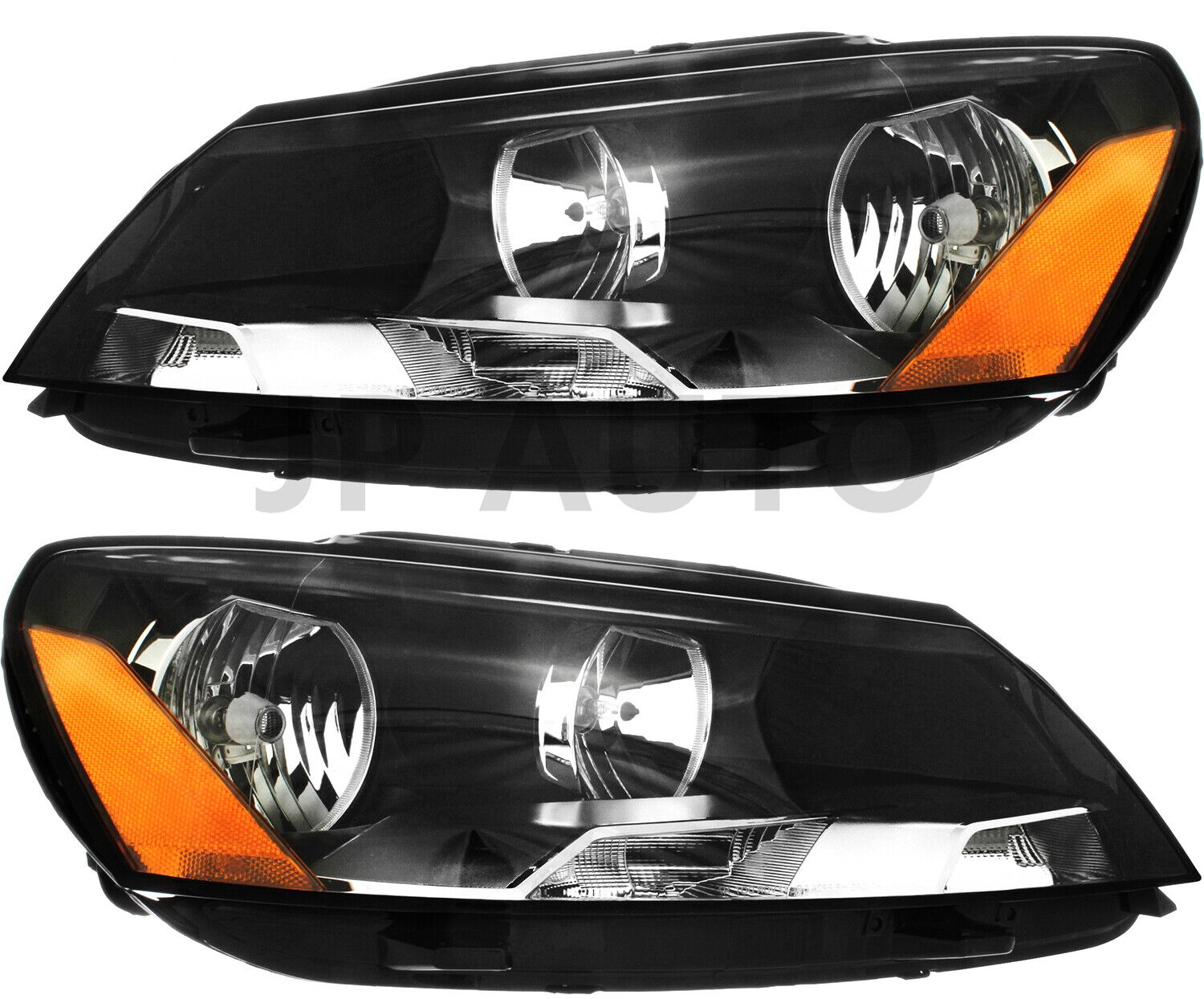 For 2011-2015 Volkswagen Passat Headlight Halogen Set Driver and Passenger Side