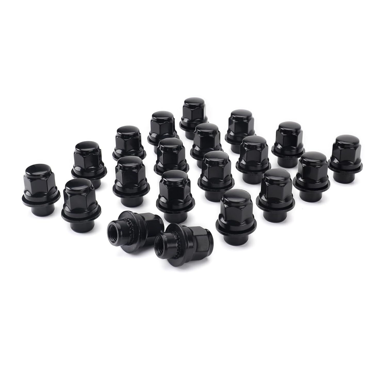 20x Black Nissan Infiniti 12x1.25 OEM Factory Style Mag Type Replacement Lug Nut