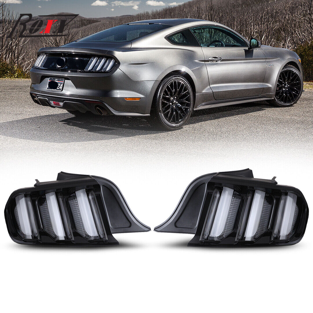 LED Tail Lights Sequential For 2015-2023 Ford Mustang /Shelby GT500 Turn Signal