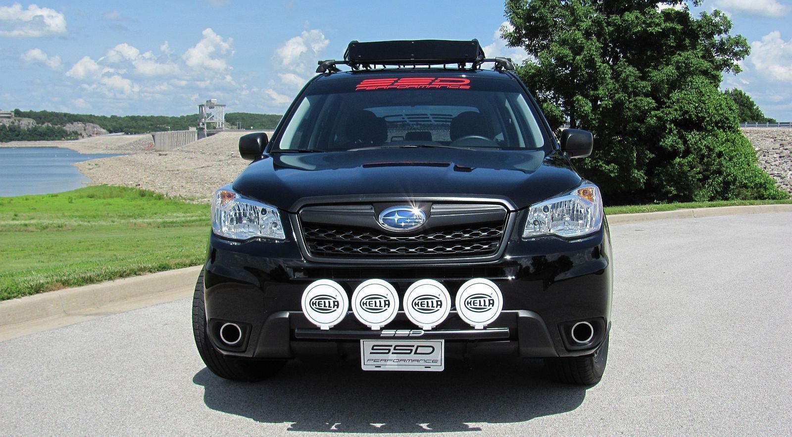 2014-2015 Subaru Forester XT, 2.5i RALLY LIGHT BAR, 4 Light Tabs, SSD (Bull Bar)