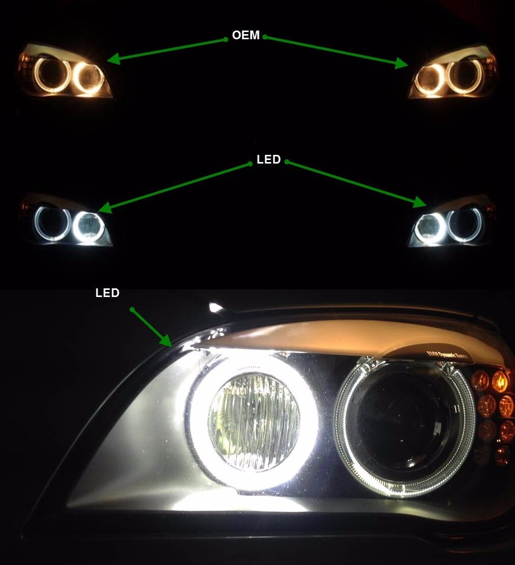 BMW H8 120W CREE LED Angel Eye Halo 750Li 760Li 740Li BMW F01 F02 7-Series 