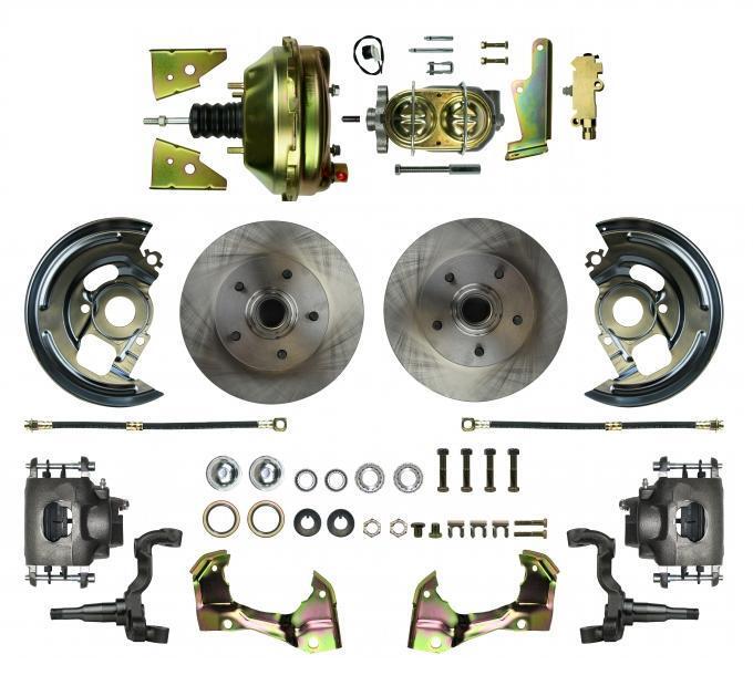 1964-1974 GM A, F, X -BODY - FRONT POWER DISC BRAKE CONVERSION KIT COMPLETE 