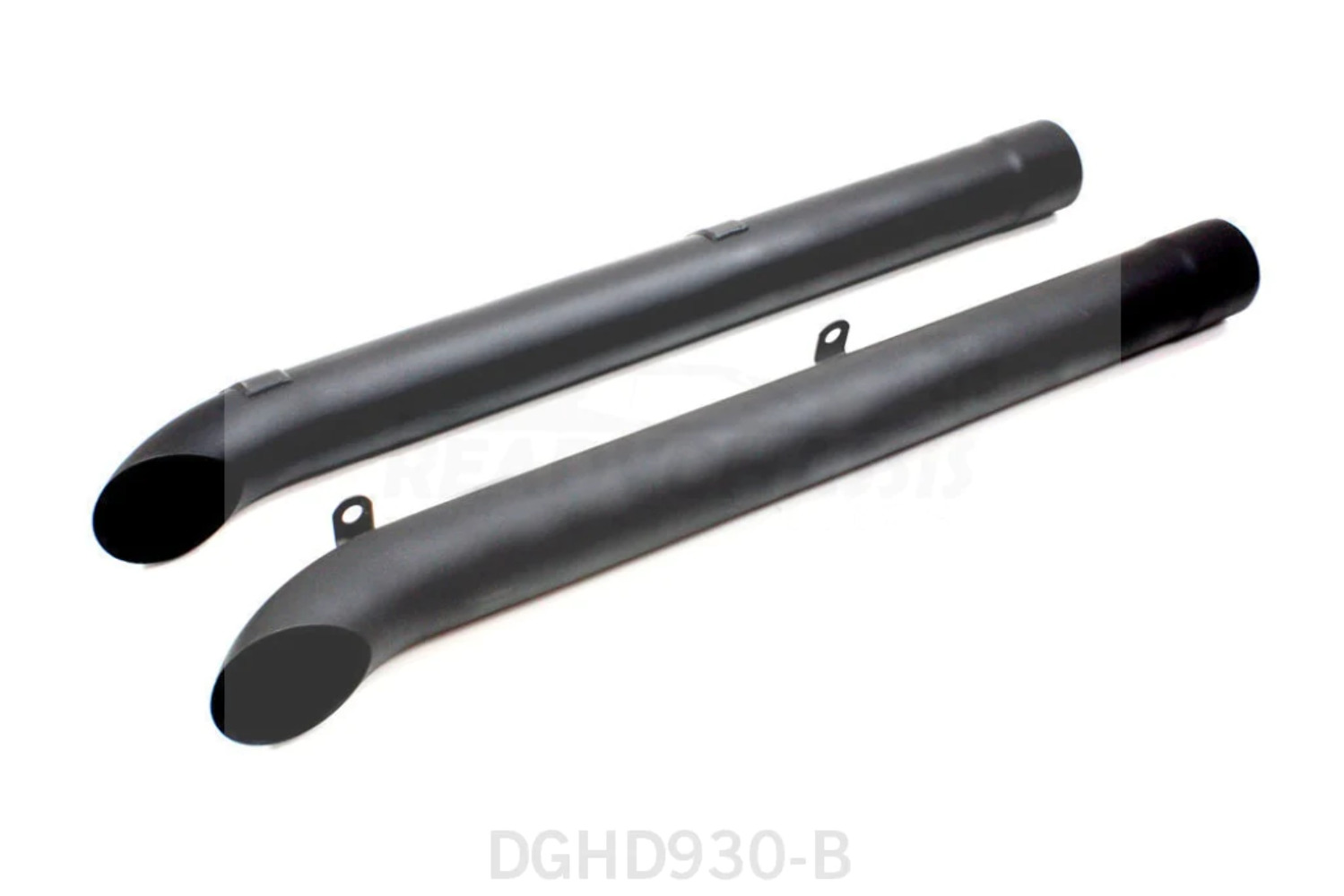 Fits Dougs Headers Side Pipes - Black (Pair) D930-B