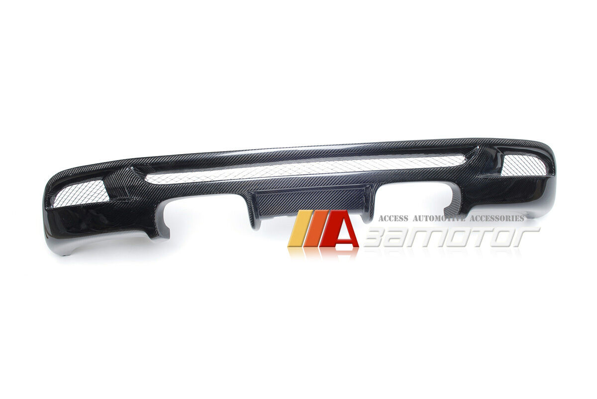 1M-Look Carbon Fiber Rear Diffuser Quad for BMW 1-Series E82 E88 M Sport Bumper