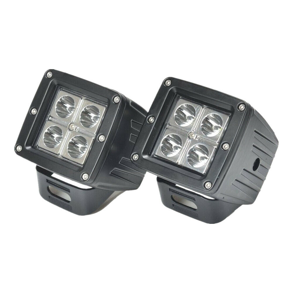 2X 3INCH 16W Square Cube Pods spot Beam LED Work Light Bumper OffRoad Vehicle