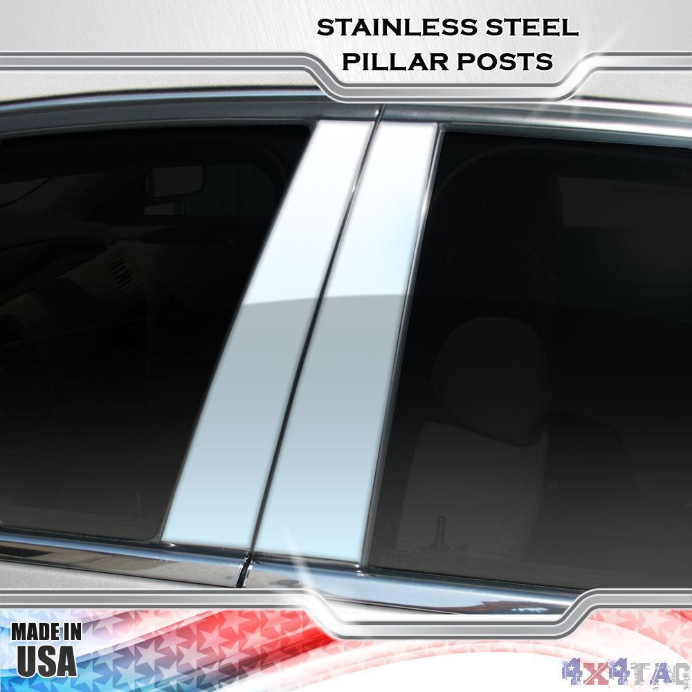 Stainless Steel Pillar Post Chrome Door Trim 4PC For Lexus ES350 2007-2012