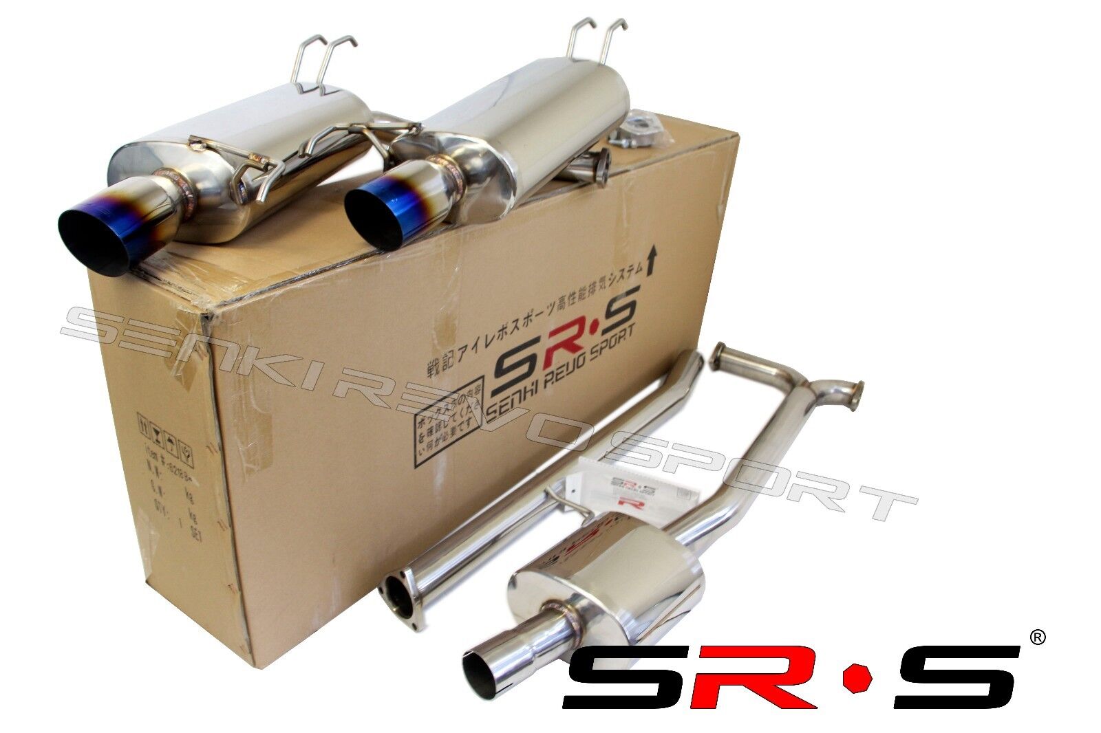 SRS TYPE-RE CATBACK EXHAUST SYSTEM 2004 - 2008 ACURA TSX DUAL TIP 04 05 06 BURN