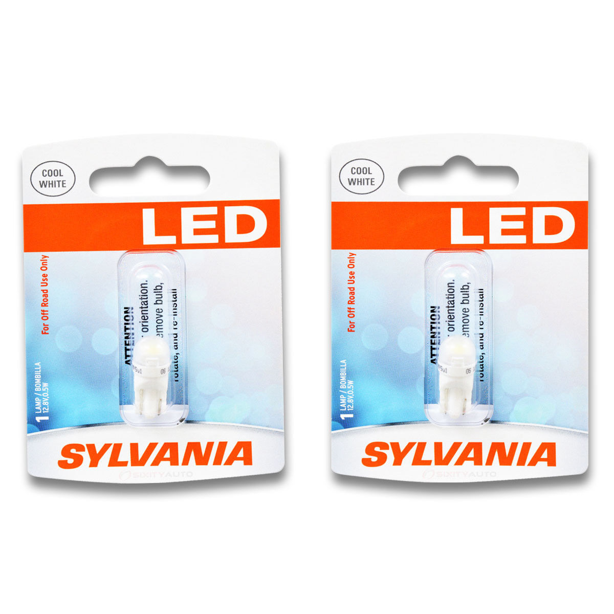 Sylvania SYLED - Two 1 Packs - 194SL LED Bulb Courtesy Side Marker Glove Box hl
