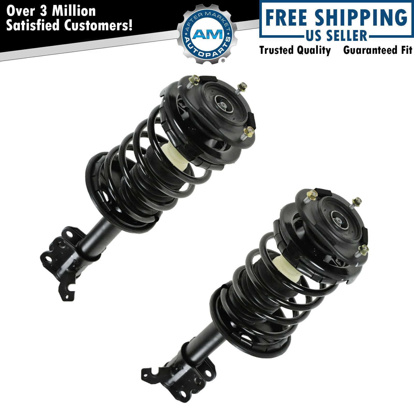 Front Complete Struts Left & Right Pair Set  For 1993-2002 Toyota Corolla Prizm