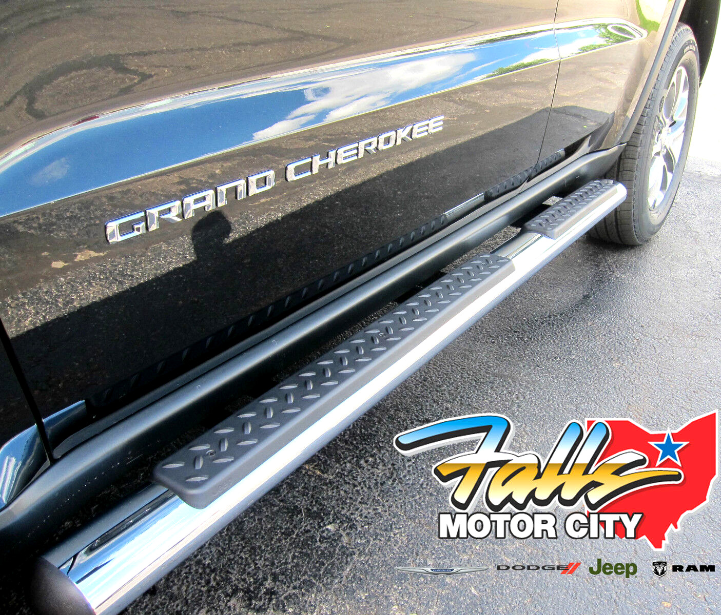 2011-2022 Jeep Grand Cherokee Chrome Side Steps Running Boards Nerf Bars Mopar
