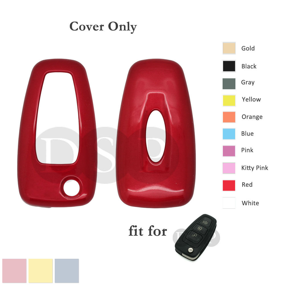 Paint Metallic Color Cover fit for FORD Focus Mondeo Fiesta Flip Remote Key RD