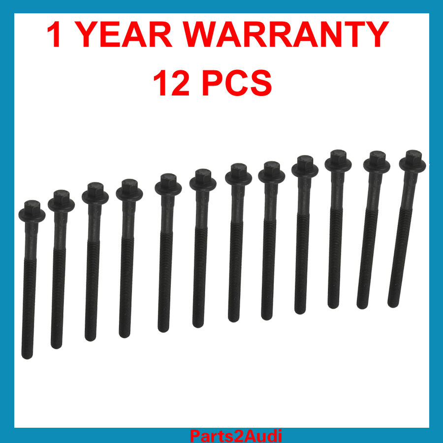 Engine Cylinder Head Bolt Set 12 Head Bolts for Volvo