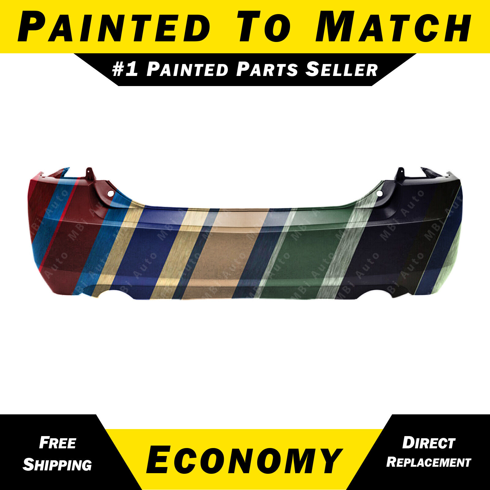 NEW Painted To Match - Rear Bumper Cover Replacement for 2006-2009 Ford Fusion