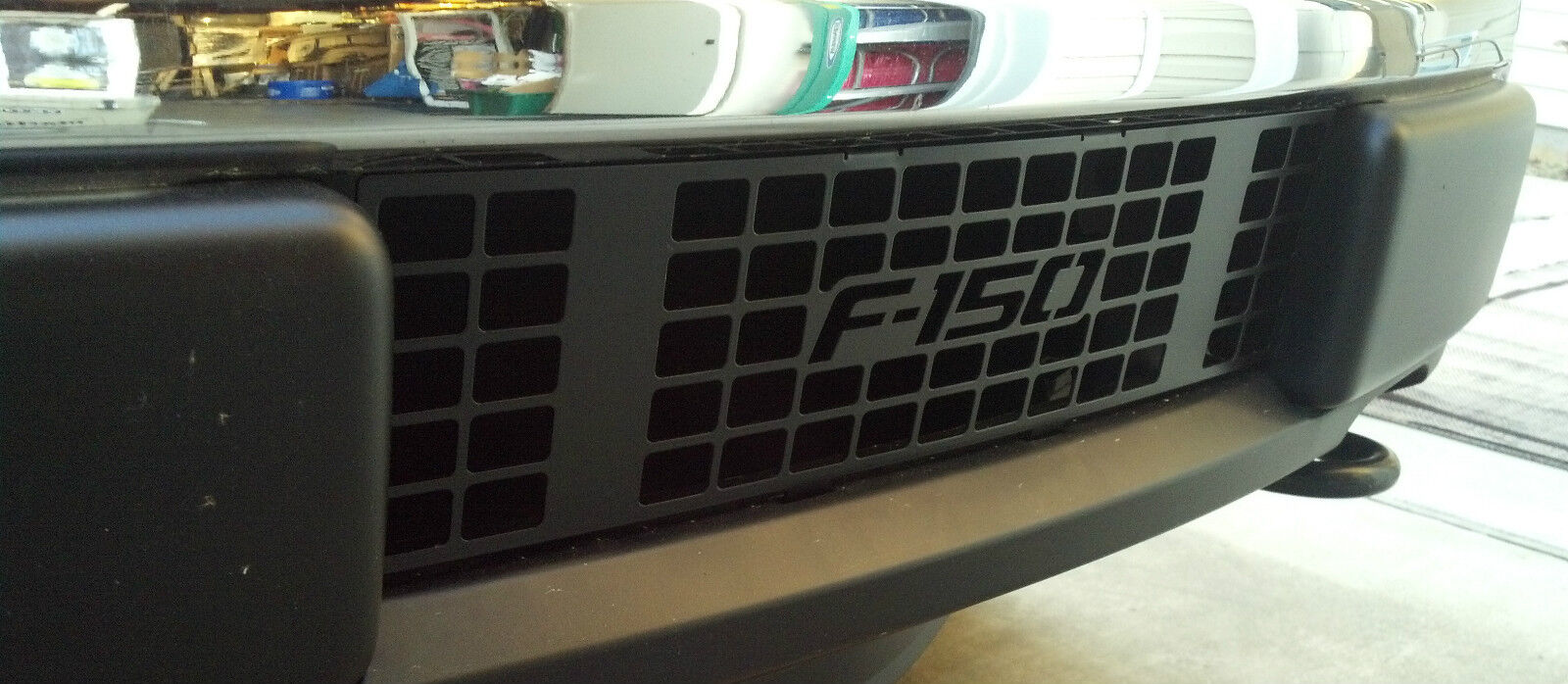 2009-2014 Ford F-150 Powdercoated Black Bumper Grille