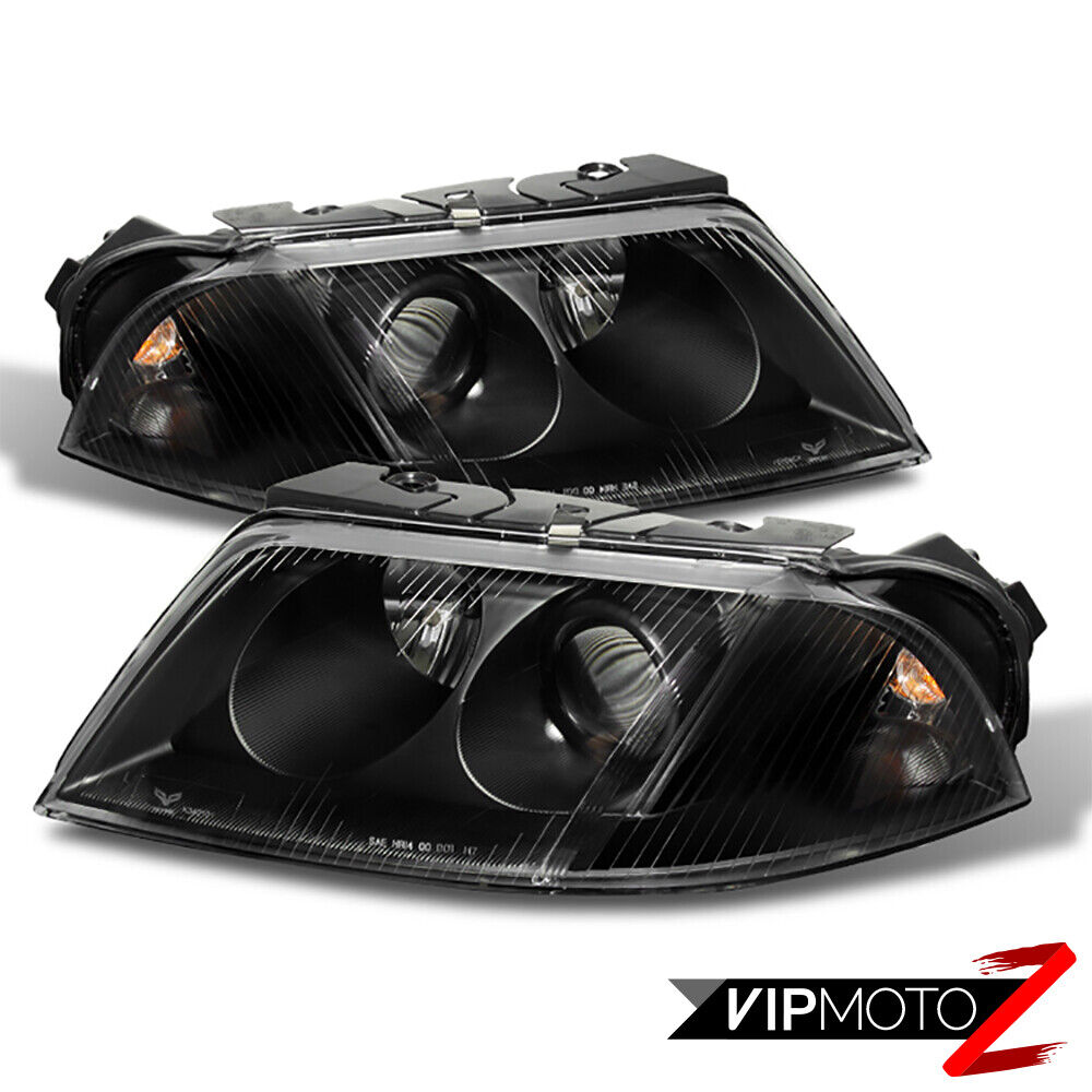 01-05 VW Passat Black [EURO SPEC] Black Projector Headlight Signal Lamp Assembly