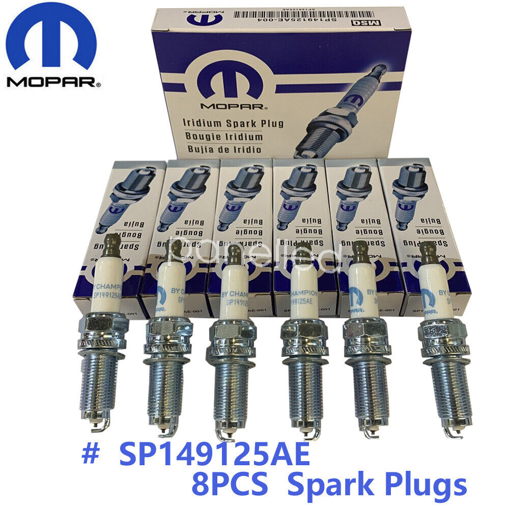 OEM 6X Mopar Iridium Spark Plugs SP149125AE For 2011-2021 Dodge Jeep 3.6L Engine