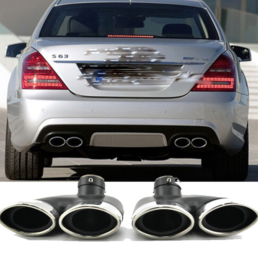 Exhaust Tips for Mercedes Benz W220 S430 S500 S320 Stainless Steel Muffler Pipes