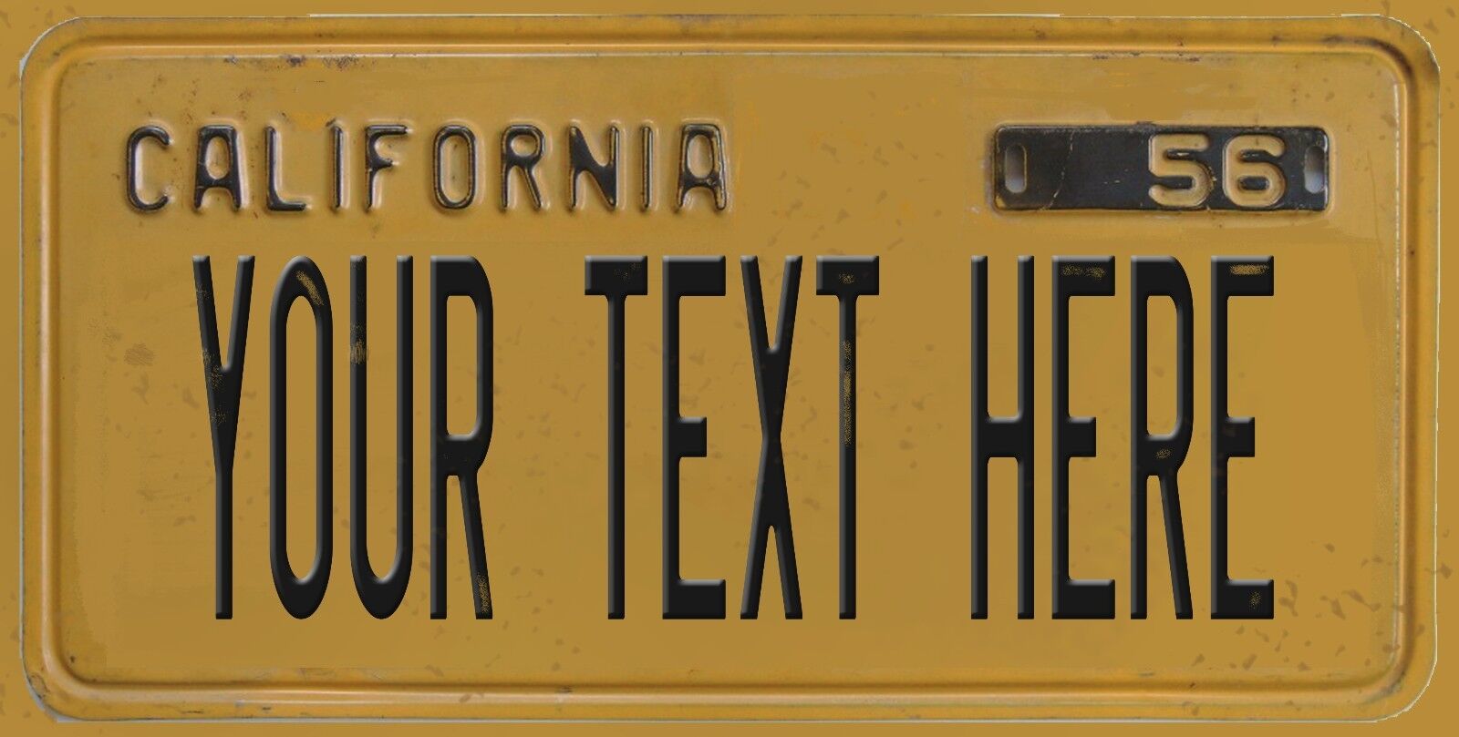 Custom Retro California License Plate Personalize You Pick text
