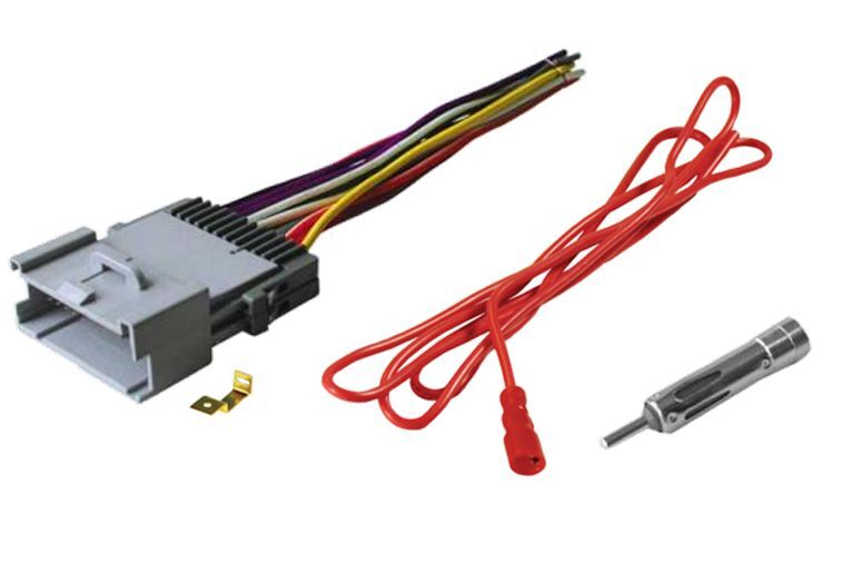 Stereo Radio Aftermarket Installation Wire Harness + Antenna Adapter Plug Set