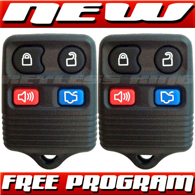 2 NEW FORD KEYLESS ENTRY KEY REMOTE FOB CLICKER TRANSMITTERS + FREE PROGRAMMING