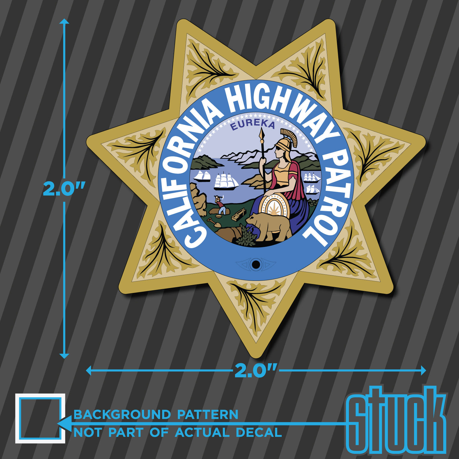 SMALL California Highway Patrol Seal - 2\