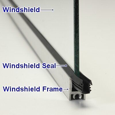Manx Windshield Seal Goes Between The Glass And The Windshield Frame 123 Inches 
