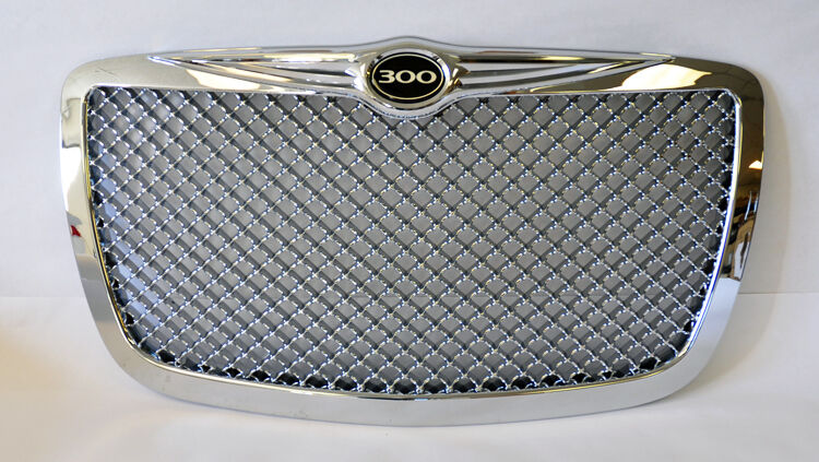 Chrysler 300 300C 2005-2010 Chrome Bentley Style Front Grill w/ 300 Badge