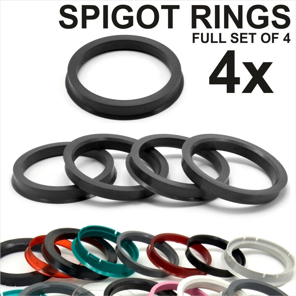 4x Spigot Rings Hub Centric Ring FULL SET OF 4 FOUR size to choose from 380+ mm