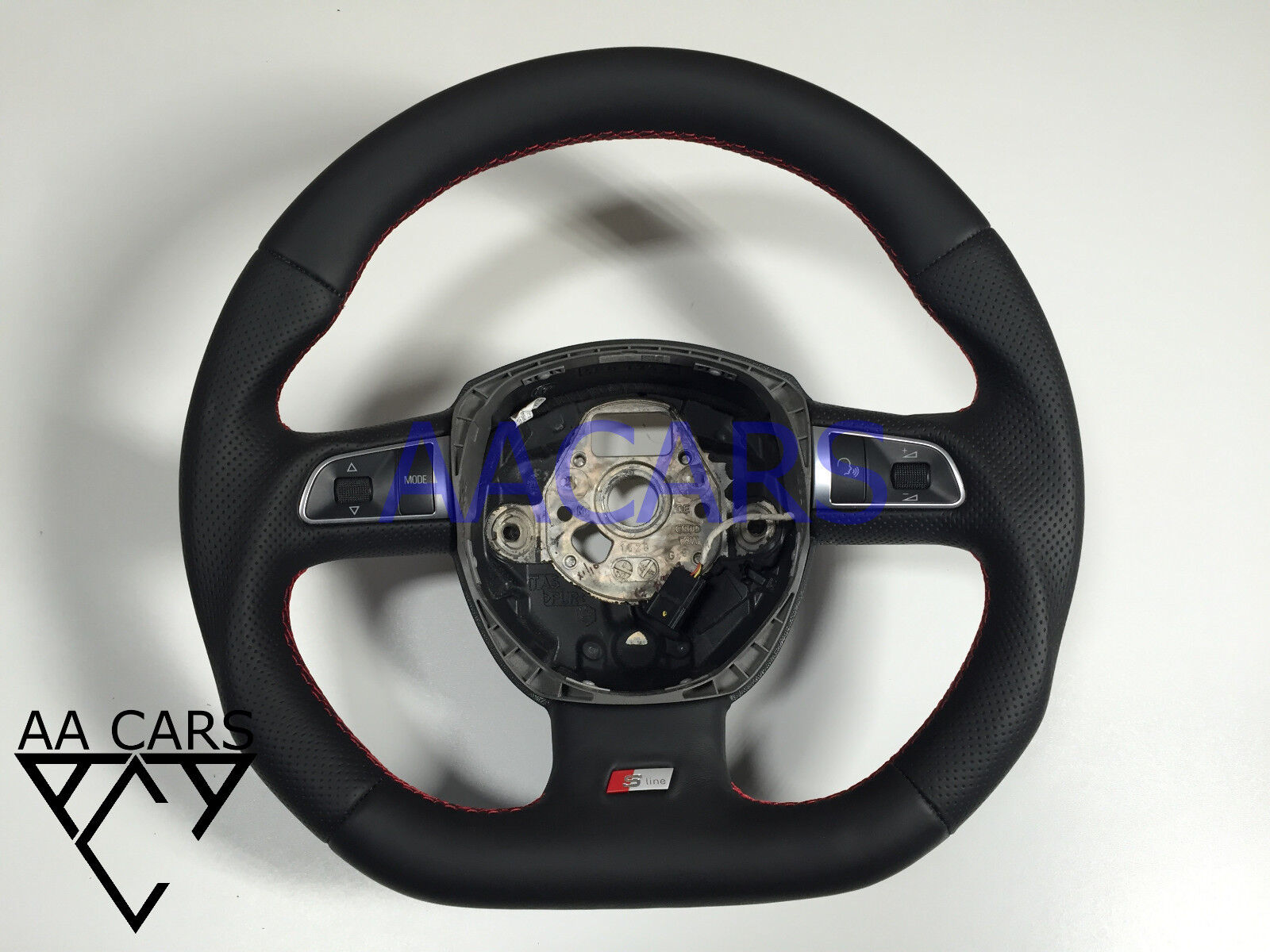 Steering Wheel AUDI A4 A5 A6 A8 Q7 S-Line Flat Bottom extra THICK