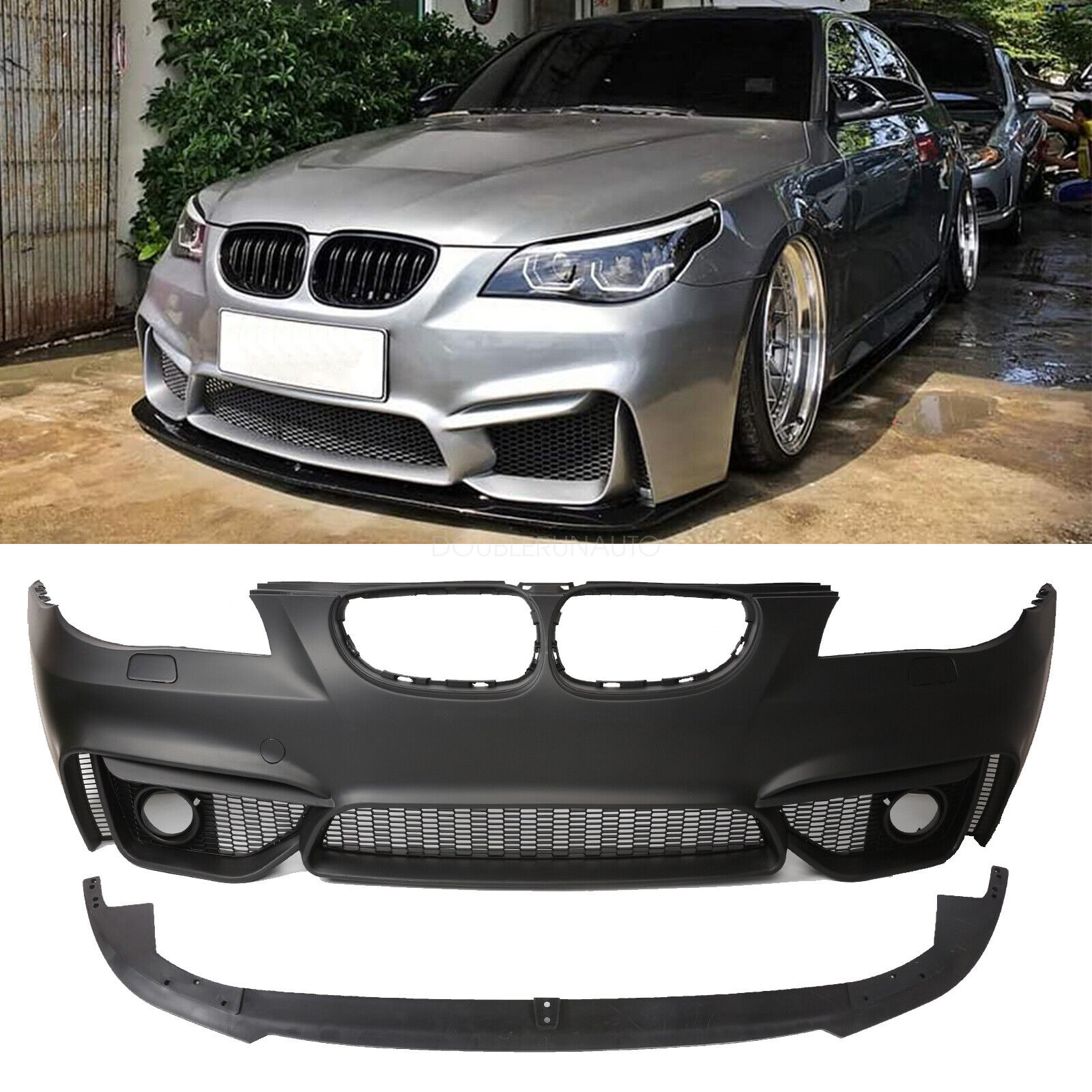 M4 Style Look Front Bumper For BMW 5Series E60 W/O PDC holes 4D