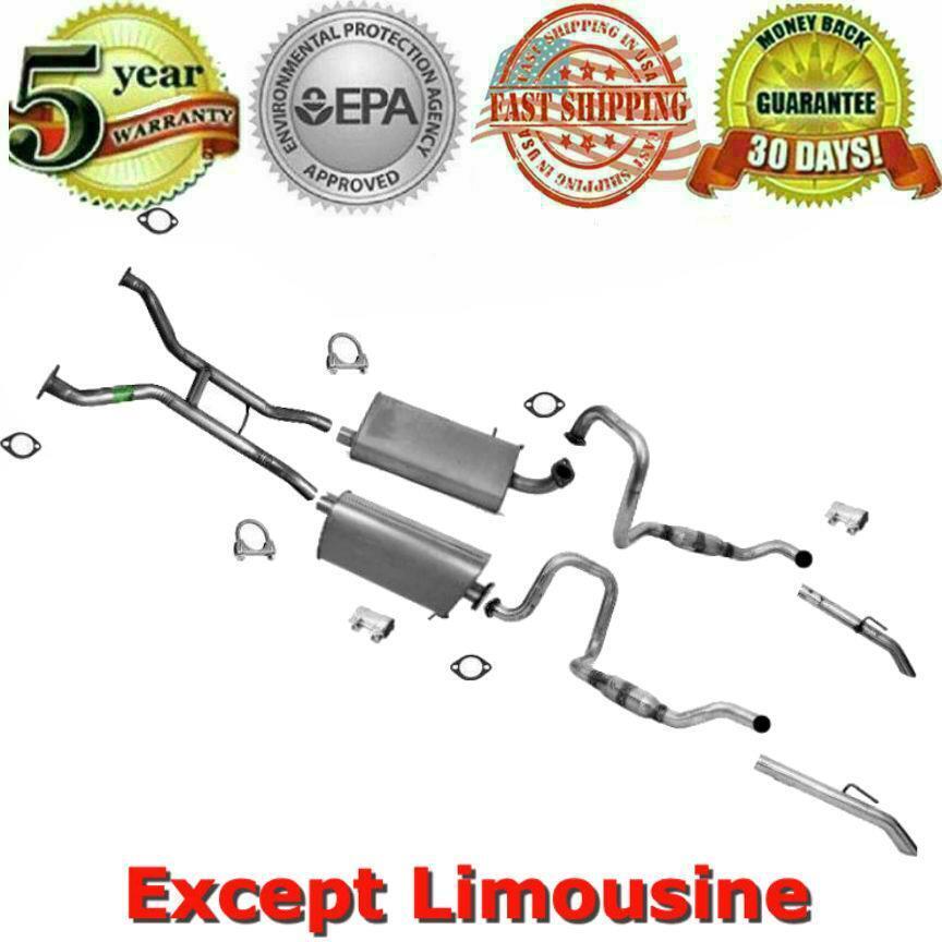 2003-2011 Lincoln Town Car Dual Muffler Exhaust System Resonator