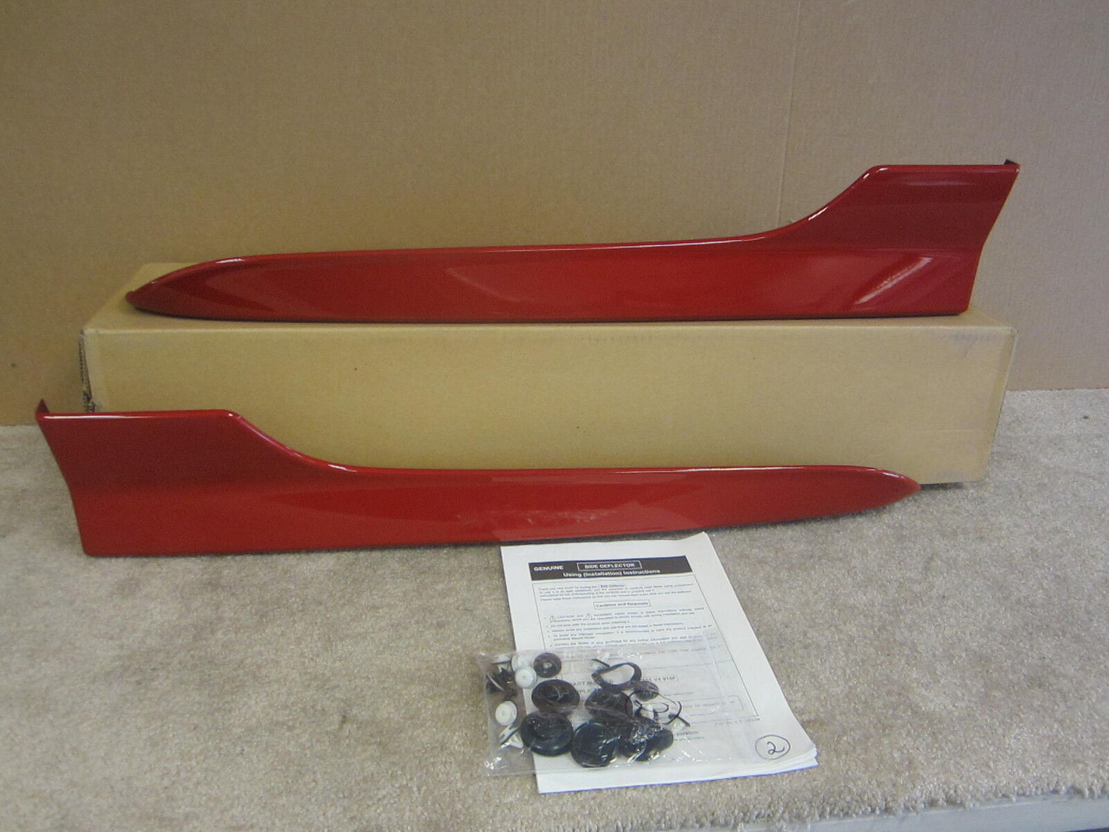 04 - 08 MAZDA RX-8 NEW OEM VELOCITY RED SIDE SILLS F151-V4-910F-87 #JG