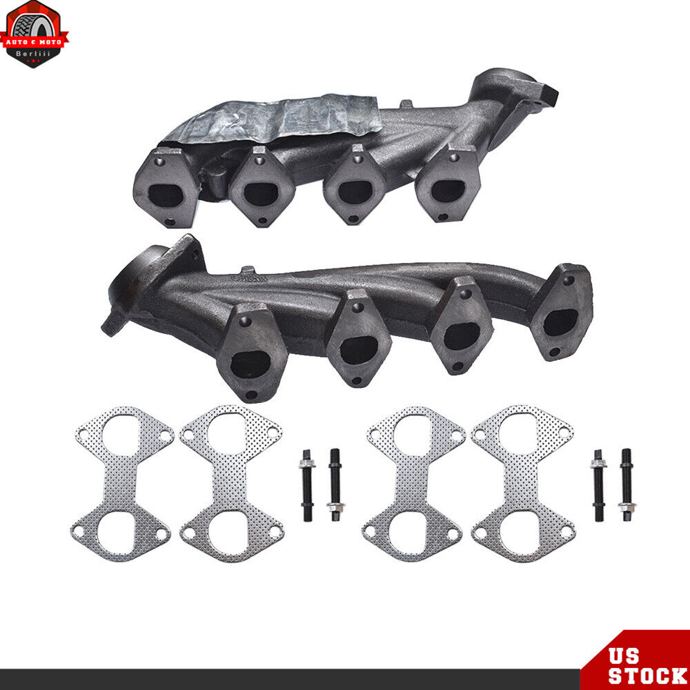 For 2005-10 Ford F150 5.4L Truck Left+Right Exhaust Manifold Headers w/ Gasket