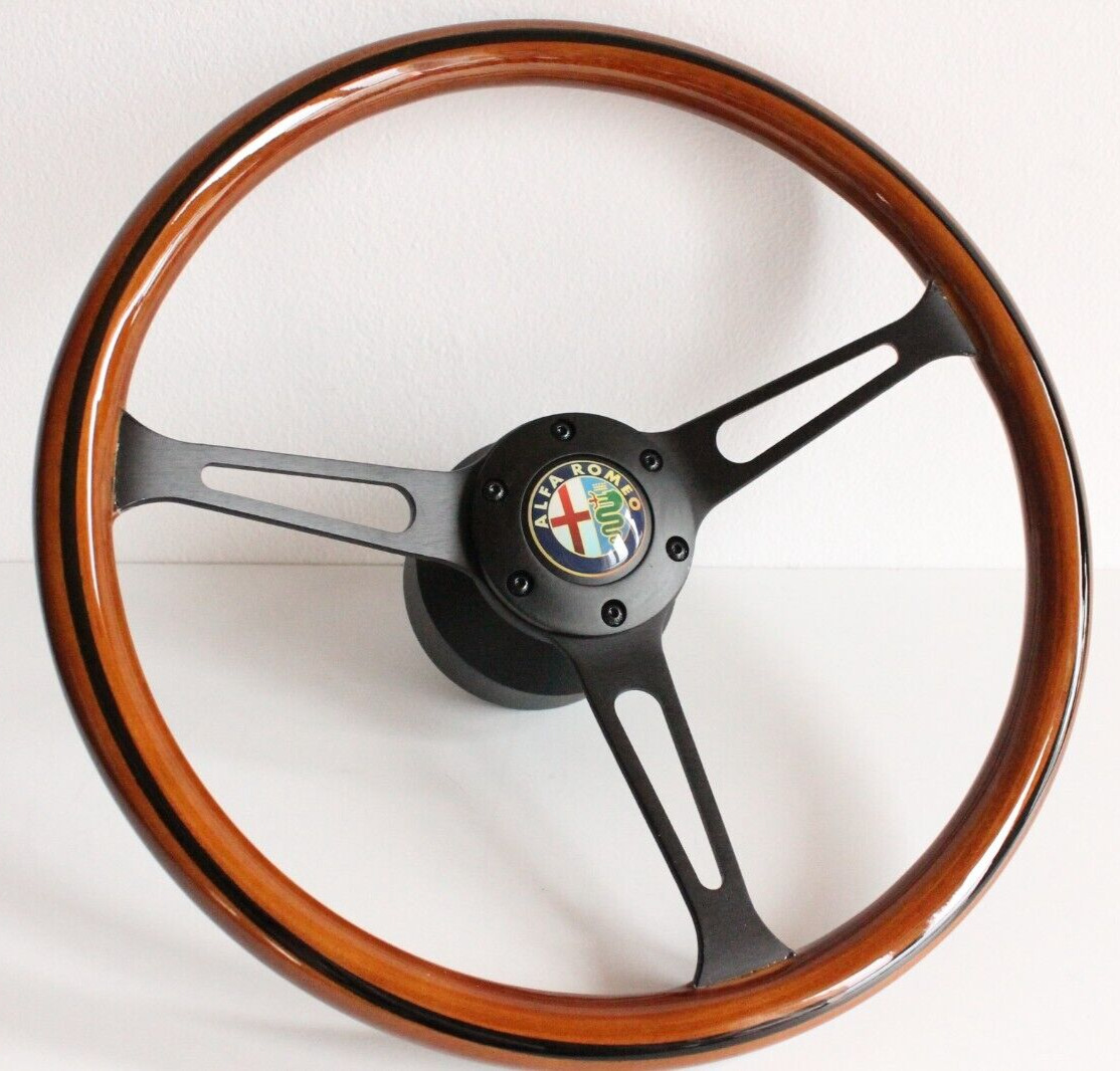 Steering Wheel fits For Alfa Romeo Montreal 2000 GTV Veloce Wood  380mm 70-77'