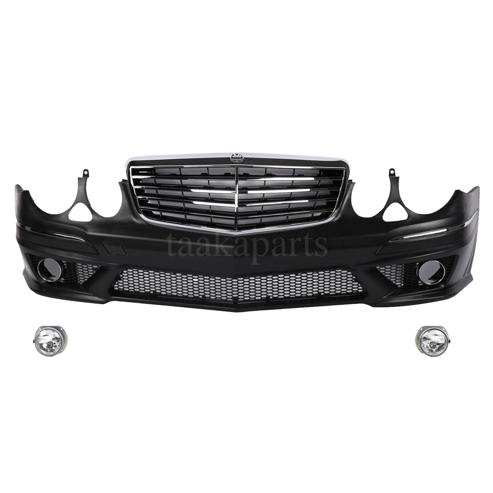 E63 Amg Style Front Bumper W/Grill W/Fog lights for Mercedes Benz E-Class 03-09