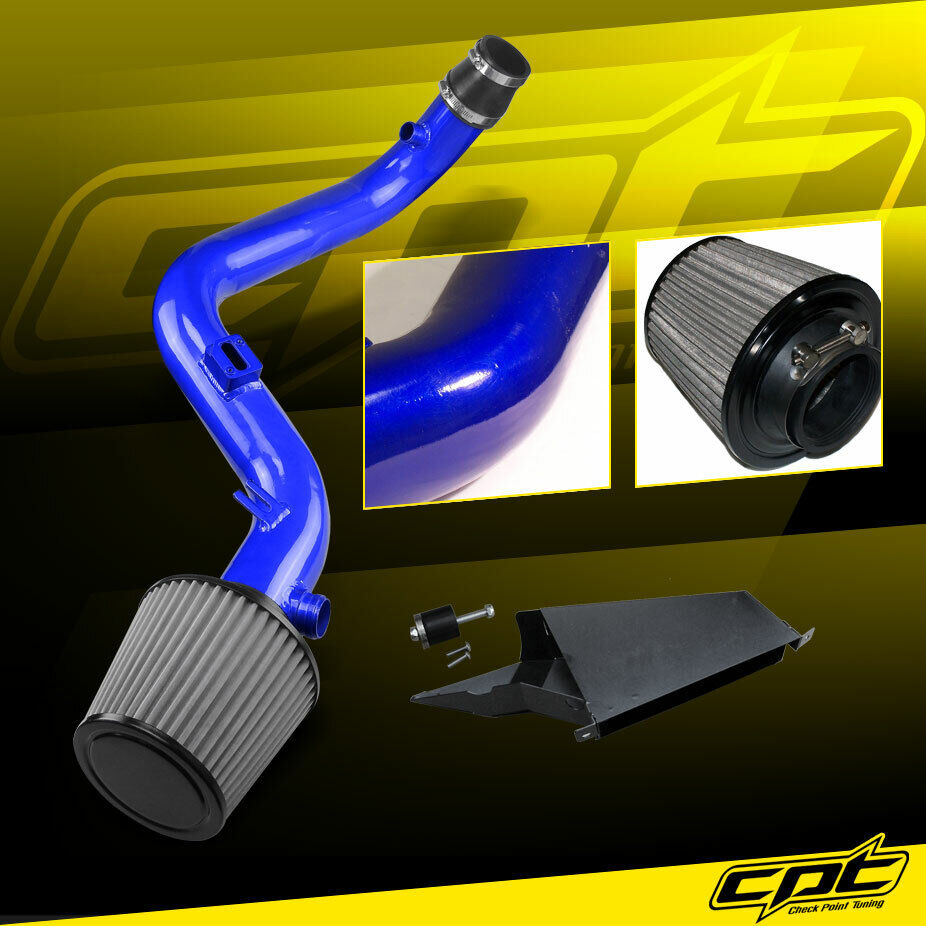 For 10-13 Golf GTi TSI MK6 2.0T 2.0L Blue Cold Air Intake + Red Filter Cover