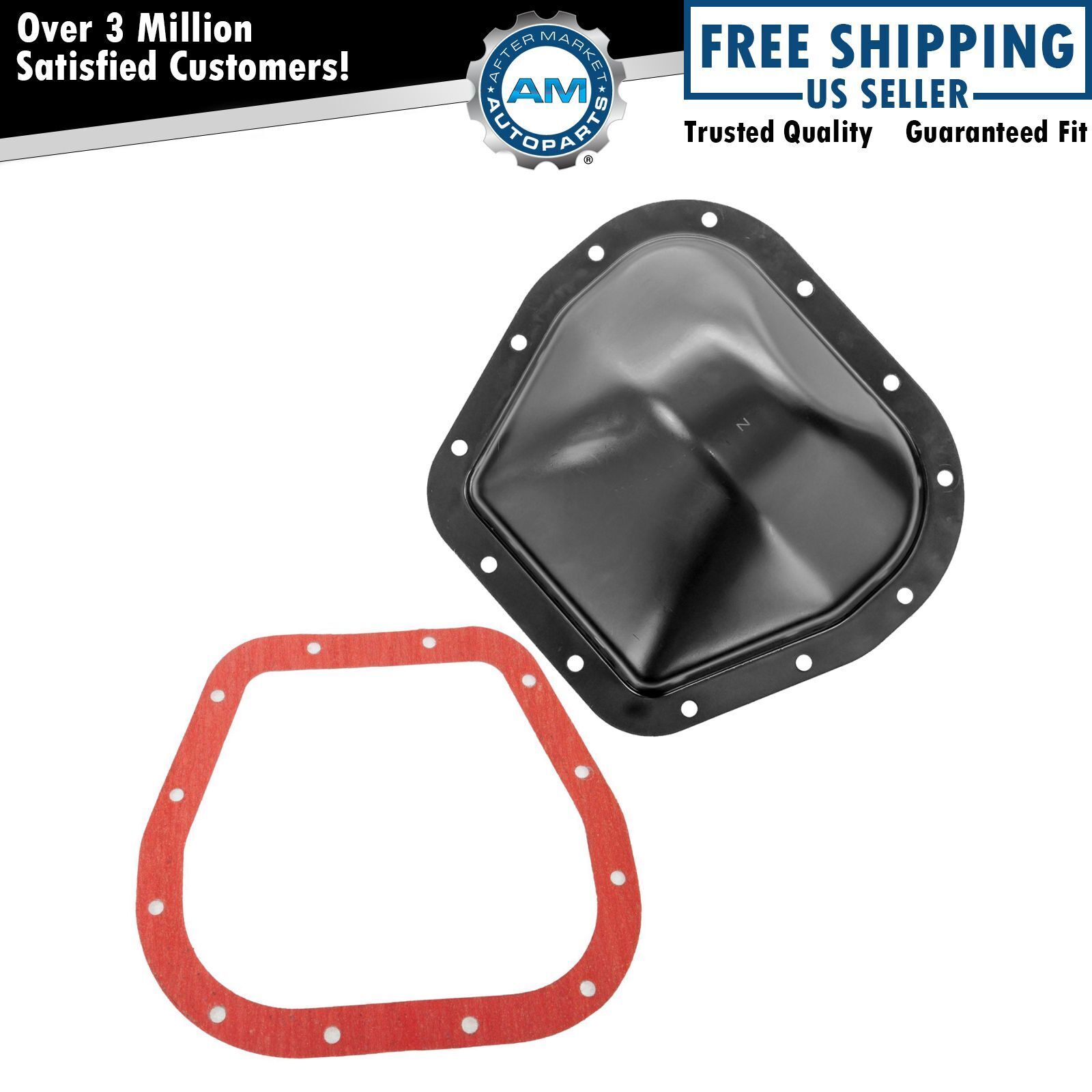 Rear Differential Cover & Gasket for Ford F150 E150 Expedition Lincoln 9.75\