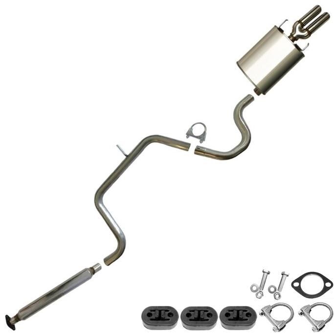 Stainless Steel Cat back Exhaust System with Hangers + Bolts fits: 2003-04 Regal