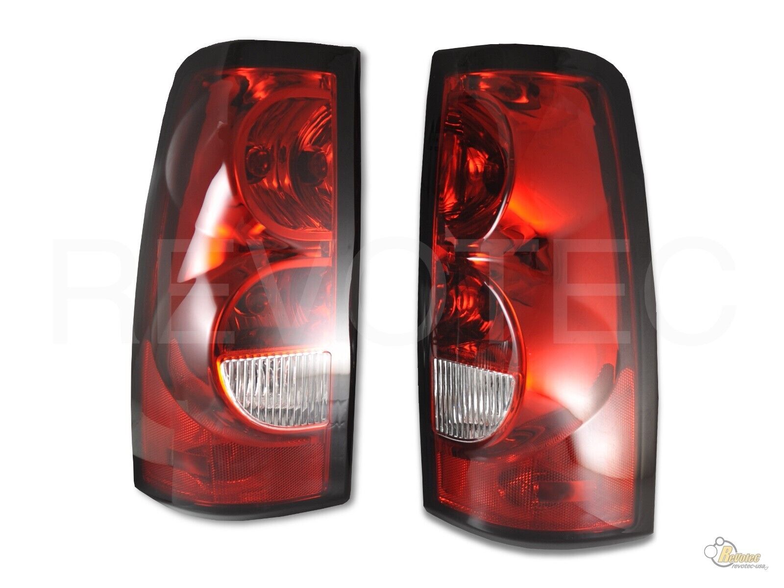 2003-2006 Chevy Silverado 1500 2500 Pickup Red Clear OE Style Tail Lights Lamps