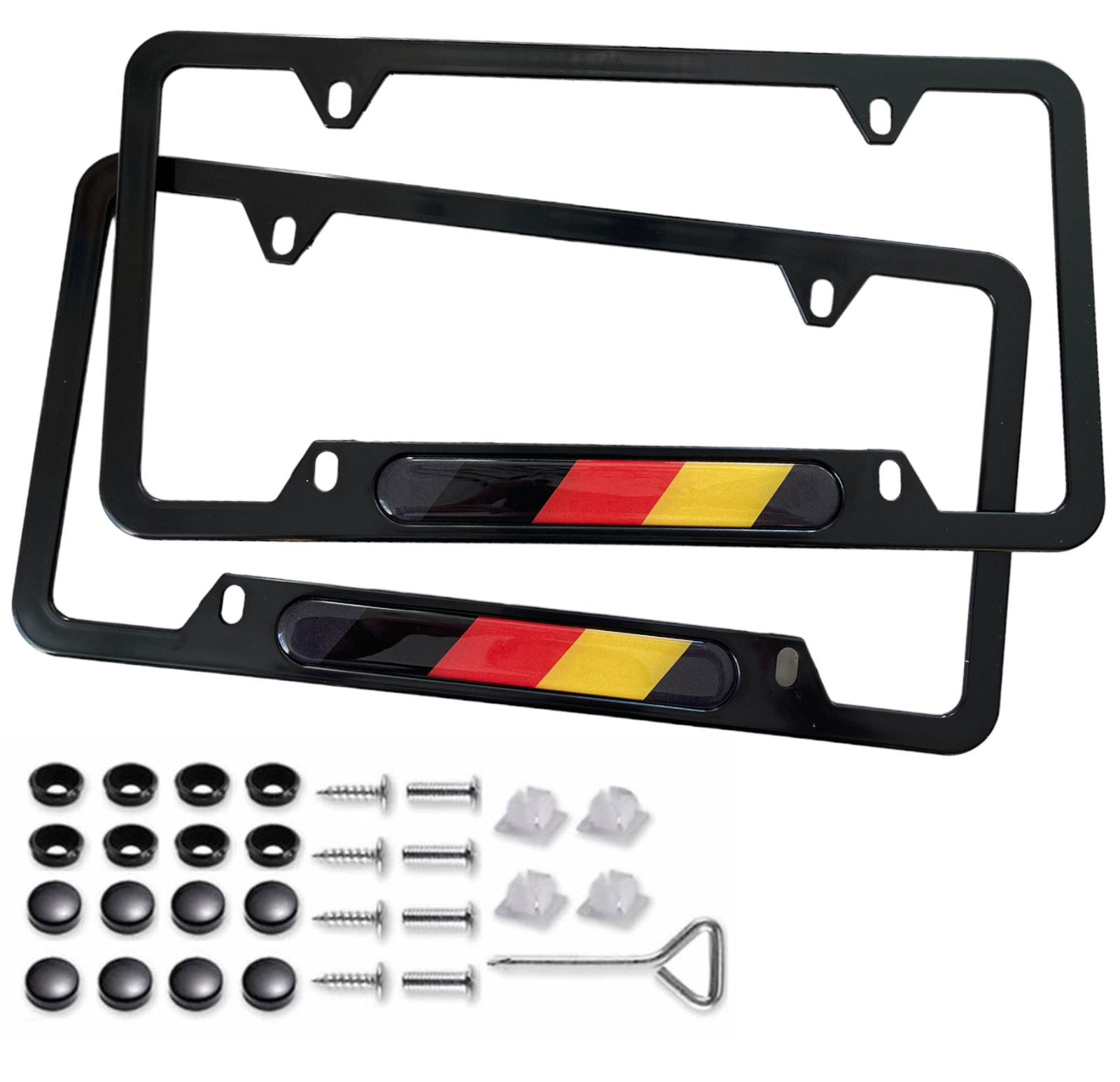 Metal License Plate Frame for Porsche Cayenne Macan Taycan 911 Germany Edition