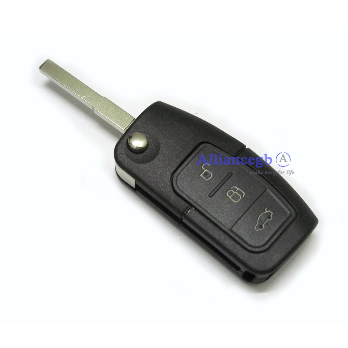 Flip Remote Key Case Shell For FORD C S MAX Focus Galaxy Kuga Mondeo 3 Button