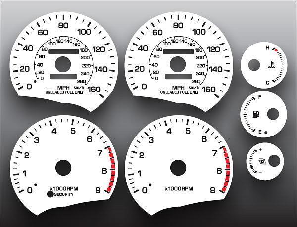 White Face Gauges for 1989-1999 Toyota MR2 160 MPH
