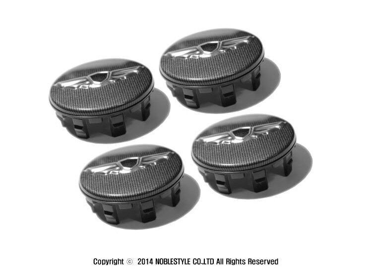 Noble Style Wheel Center Caps 4EA 1Set for Genesis Coupe 2009 2014