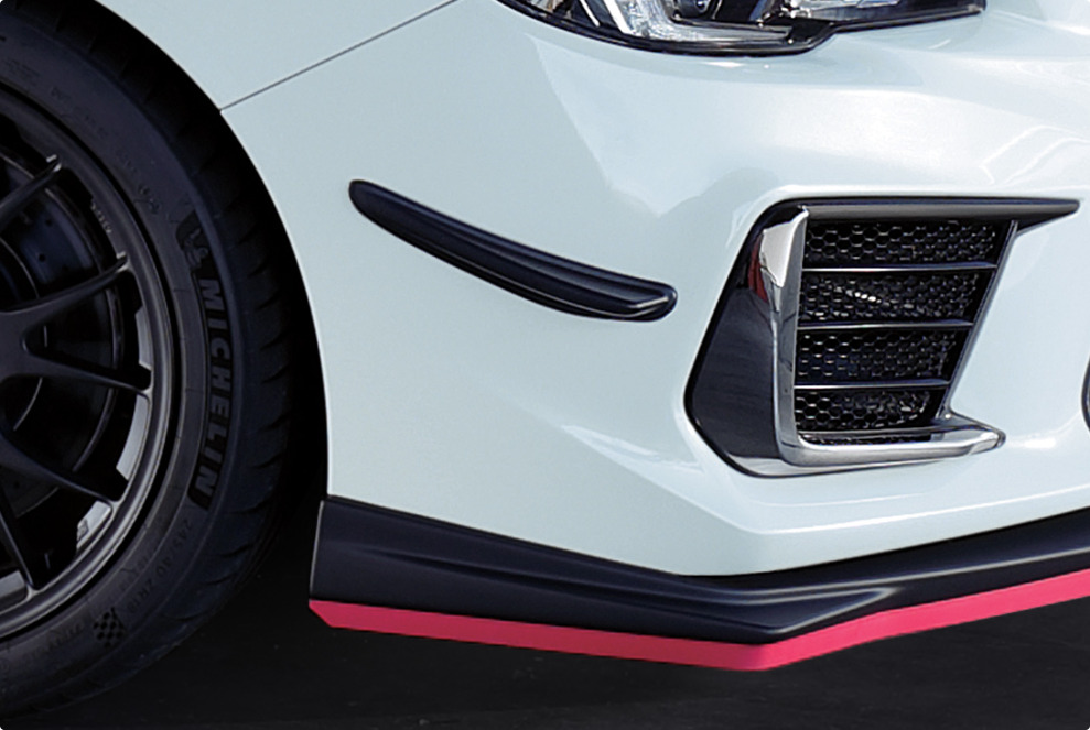 Fit For Carbon Fiber 2015-2021 Subaru WRX STi Style Front Bumper Canard 1 pair