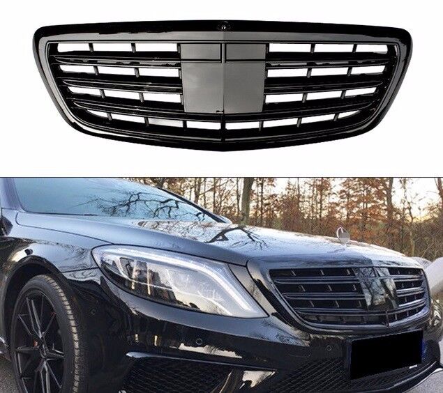 FRONT GRILLE Maybach / S600 style for Mercedes Benz W222 S class S63  (GLOSS)