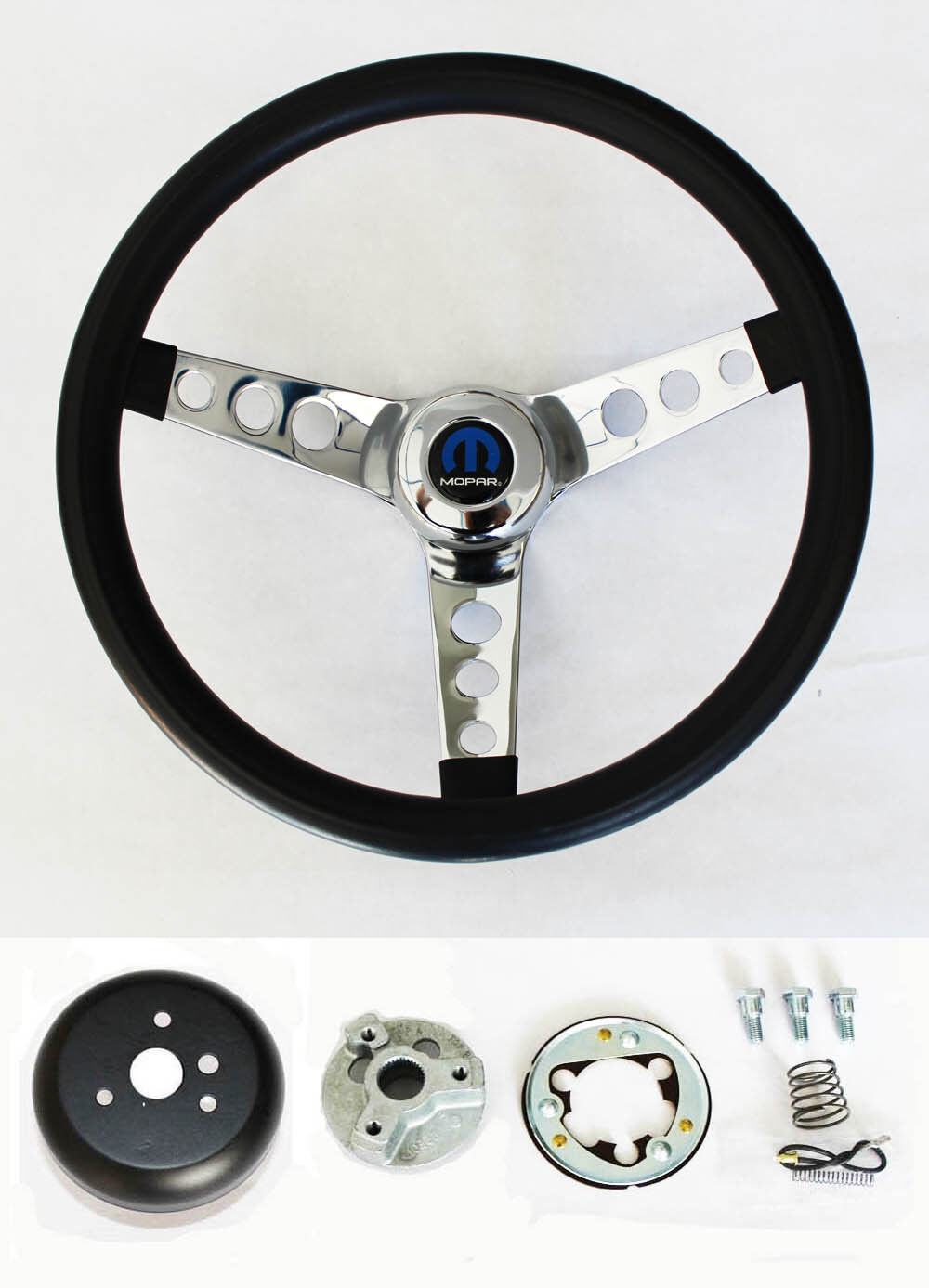 1970-76 Demon Dart Charger Demon Black Steering Wheel 13 1/2