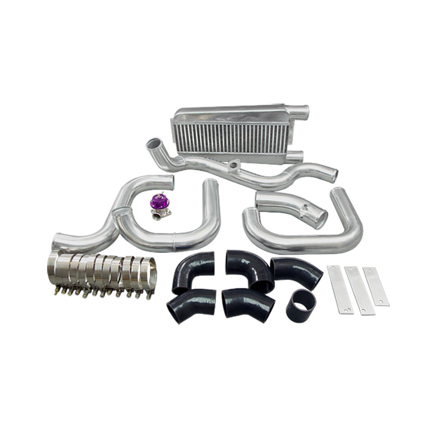 CXRacing Intercooler Pipe Tube Kit for 04-08 Acura TSX K24 Motor T04E Black Hose