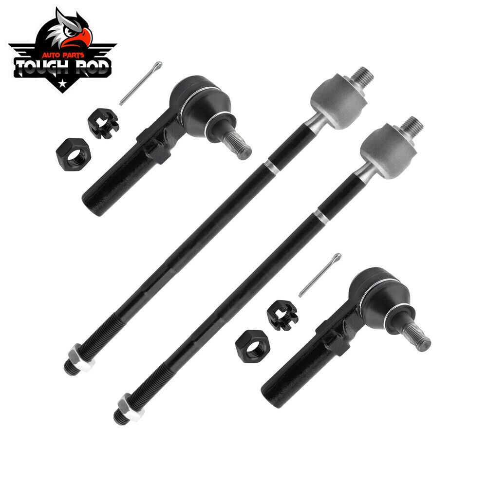 4pcs Front Inner & Outer Tie Rods for Chrysler Grand Voyager 2000 Town & Country