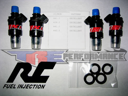 RC 440cc Flow Matched Fuel Injectors Honda B D H Series Engines B16 B18 H22 NEW